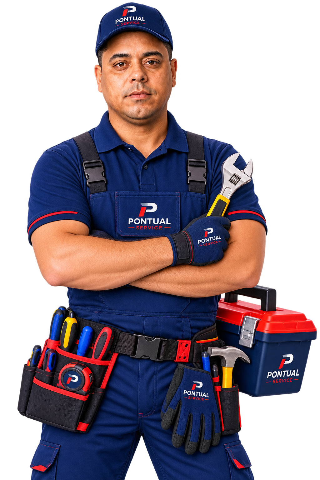Equipe Pontual Service em atendimento técnico